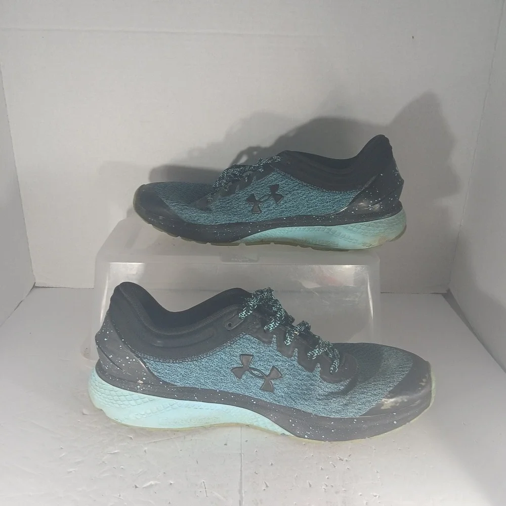 Under Armour Charged Escape 3 Size 12 Teal Black Running Shoes 3021966-004